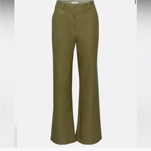 Babaton Wide Leg Pants in Olive